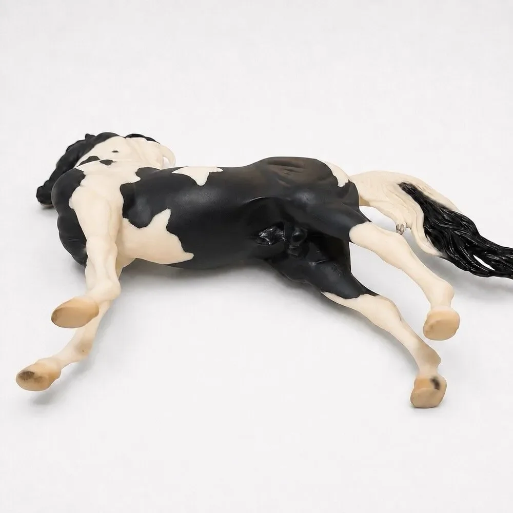Breyer #1141 Standing Saddlebred Stallion Black White Traditional Horse